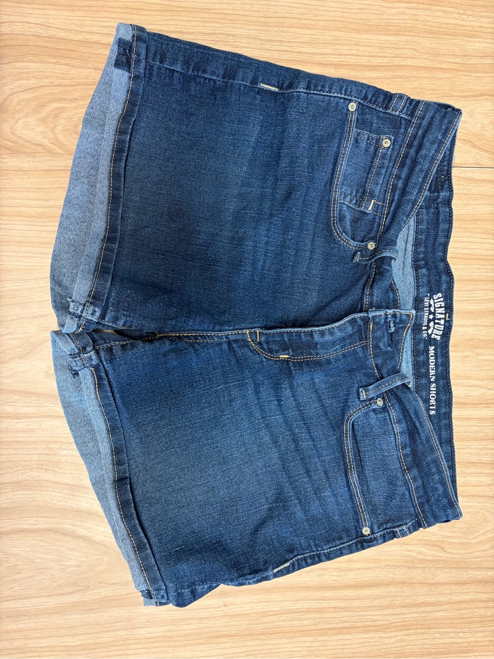 Levi's Dark Blue Denim Jean Shorts